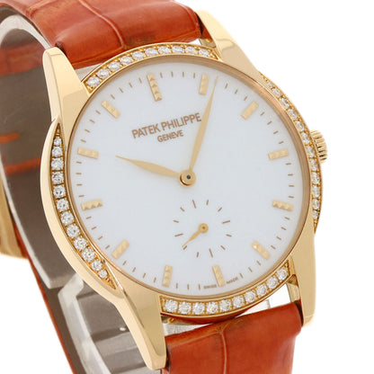PATEK PHILIPPE Calatrava Watches 7122/200R-001 K18 Pink Gold/Leather Ladies