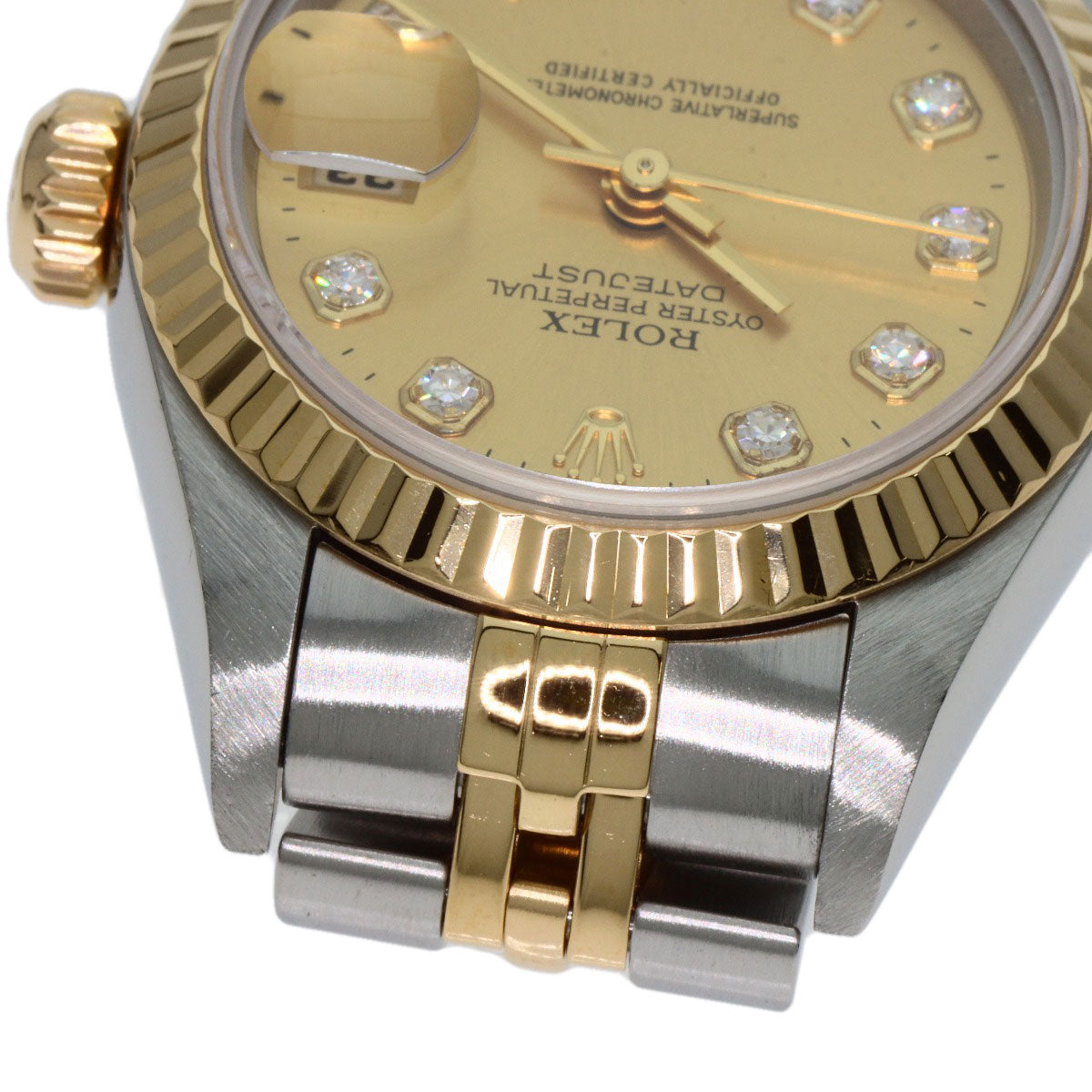 ROLEX DATEJUST 10P Diamond Watches 69173G Stainless Steel/SSxK18YG Ladies