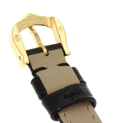 CARTIER Mini Baignoire Watches K18 Yellow Gold/Leather Ladies
