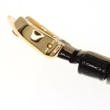 CARTIER Mini Baignoire Watches K18 Yellow Gold/Leather Ladies