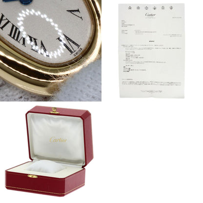 CARTIER Mini Baignoire Watches K18 Yellow Gold/Leather Ladies