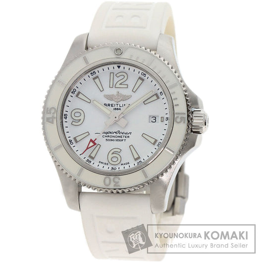 ブライトリング A17366 スーパーオーシャン 42 デイト 腕時計 ステンレススチール/ラバー メンズ 【中古】【BREITLING】