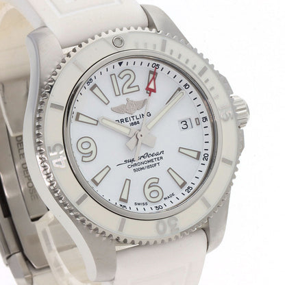 ブライトリング A17366 スーパーオーシャン 42 デイト 腕時計 ステンレススチール/ラバー メンズ 【中古】【BREITLING】