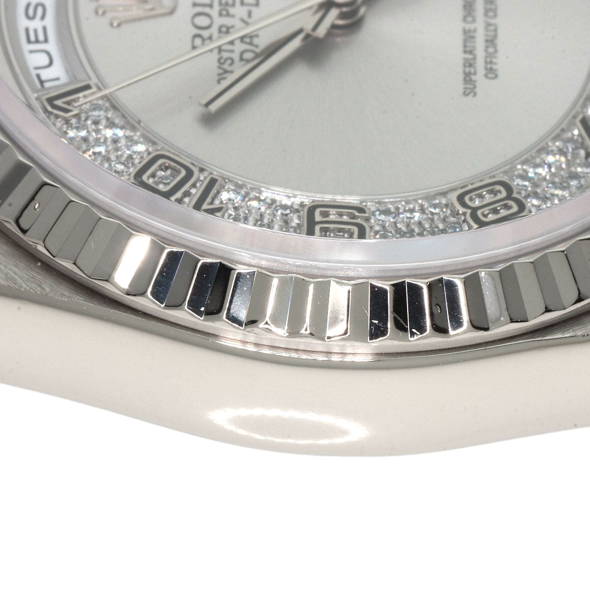 ROLEX Day-Date Myriad Diamond Watches 18239MA K18 White Gold/K18 White Gold mens
