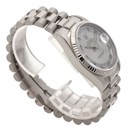 ROLEX Day-Date Myriad Diamond Watches 18239MA K18 White Gold/K18 White Gold mens