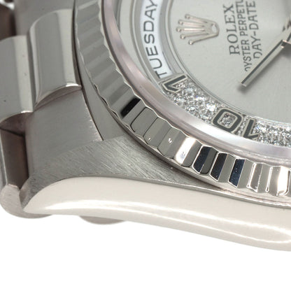 ROLEX Day-Date Myriad Diamond Watches 18239MA K18 White Gold/K18 White Gold mens