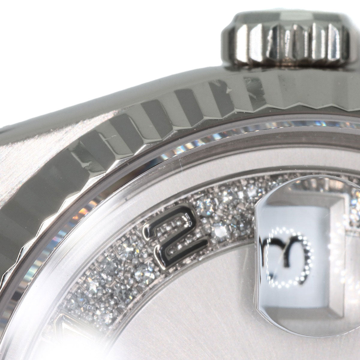 ROLEX Day-Date Myriad Diamond Watches 18239MA K18 White Gold/K18 White Gold mens