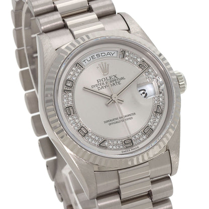 ROLEX Day-Date Myriad Diamond Watches 18239MA K18 White Gold/K18 White Gold mens