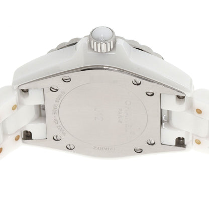 CHANEL J12 1.3 "White Ceramic Watches H0968 Ceramic/Ceramic Ladies