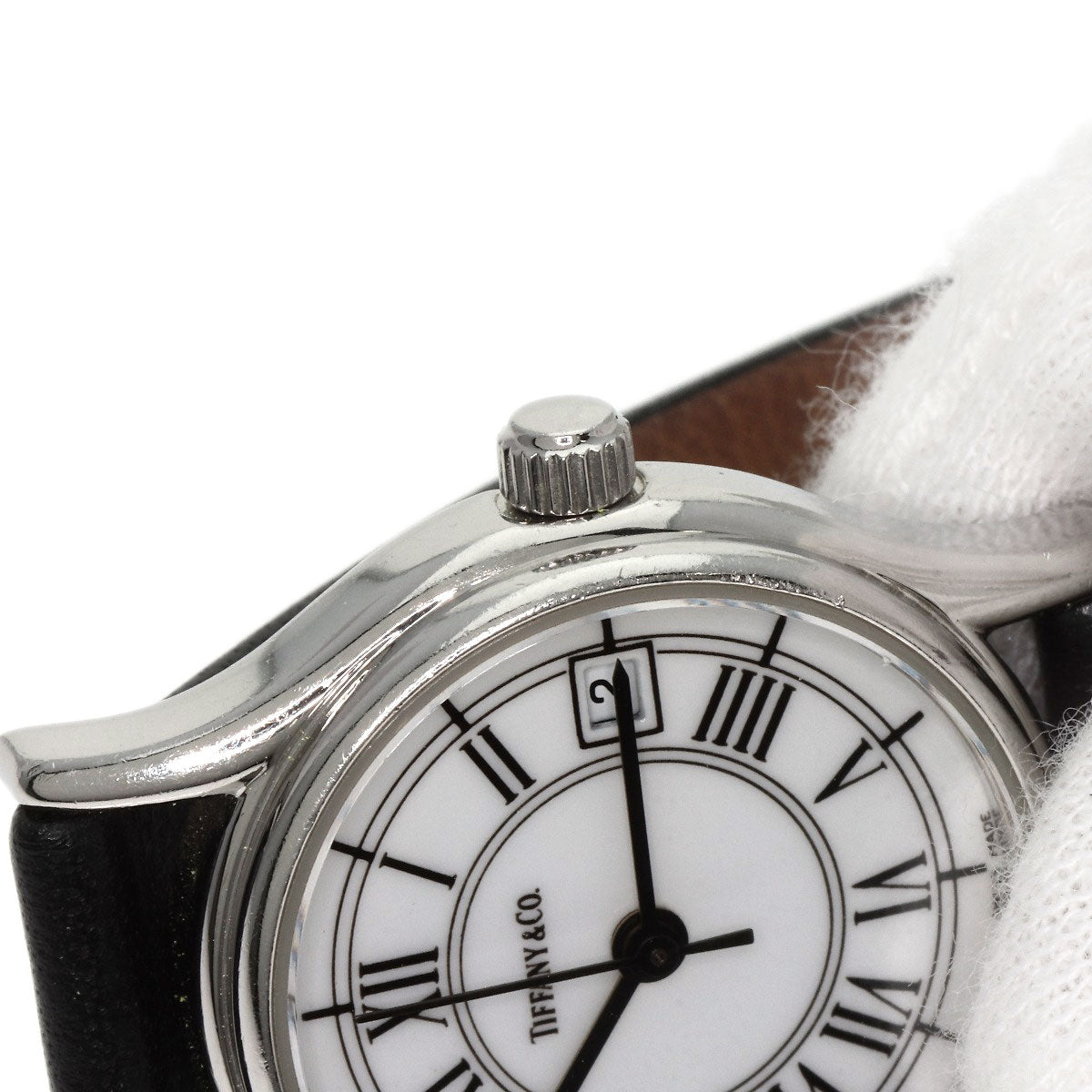 TIFFANY&Co. Classic Watches  Stainless Steel/Leather Ladies