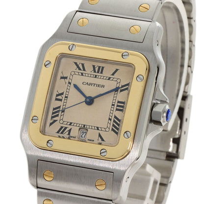 CARTIER Santosgalbe LM Watches W20011C4 Stainless Steel/SSxK18YG Ladies