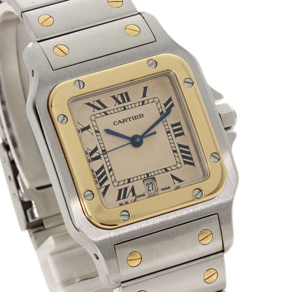 CARTIER Santosgalbe LM Watches W20011C4 Stainless Steel/SSxK18YG Ladies