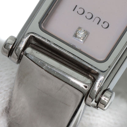 GUCCI Square face 1P Diamond Watches 1500L Stainless Steel/Stainless Steel Ladies