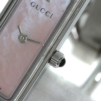 GUCCI Square face 1P Diamond Watches 1500L Stainless Steel/Stainless Steel Ladies