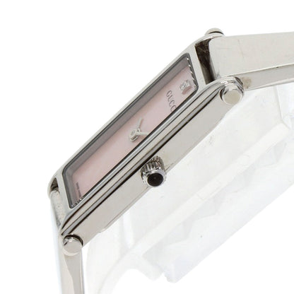GUCCI Square face 1P Diamond Watches 1500L Stainless Steel/Stainless Steel Ladies