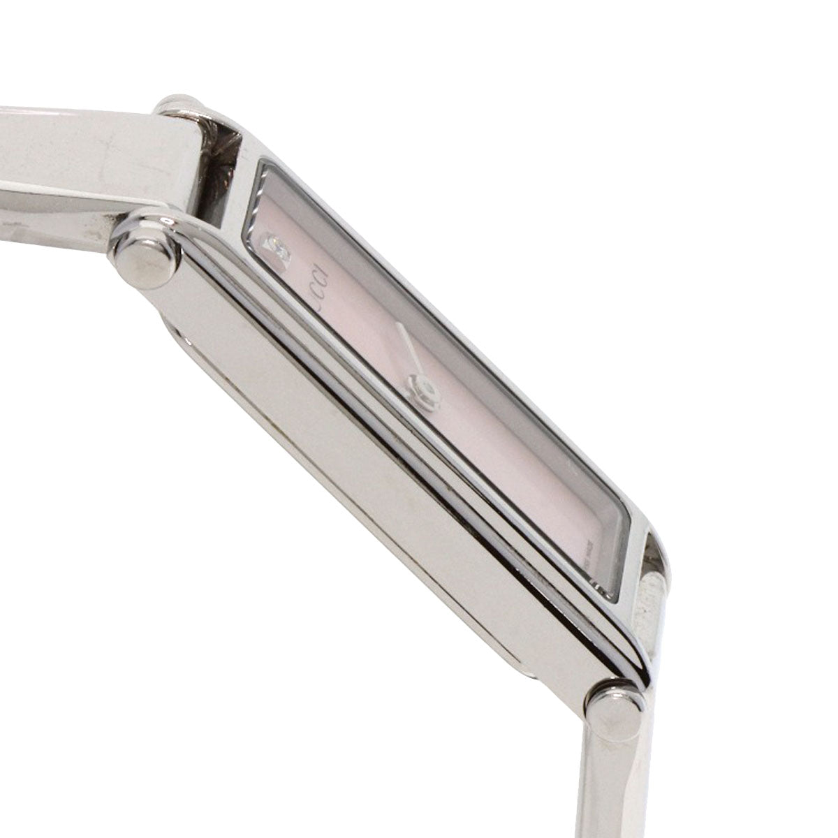 GUCCI Square face 1P Diamond Watches 1500L Stainless Steel/Stainless Steel Ladies