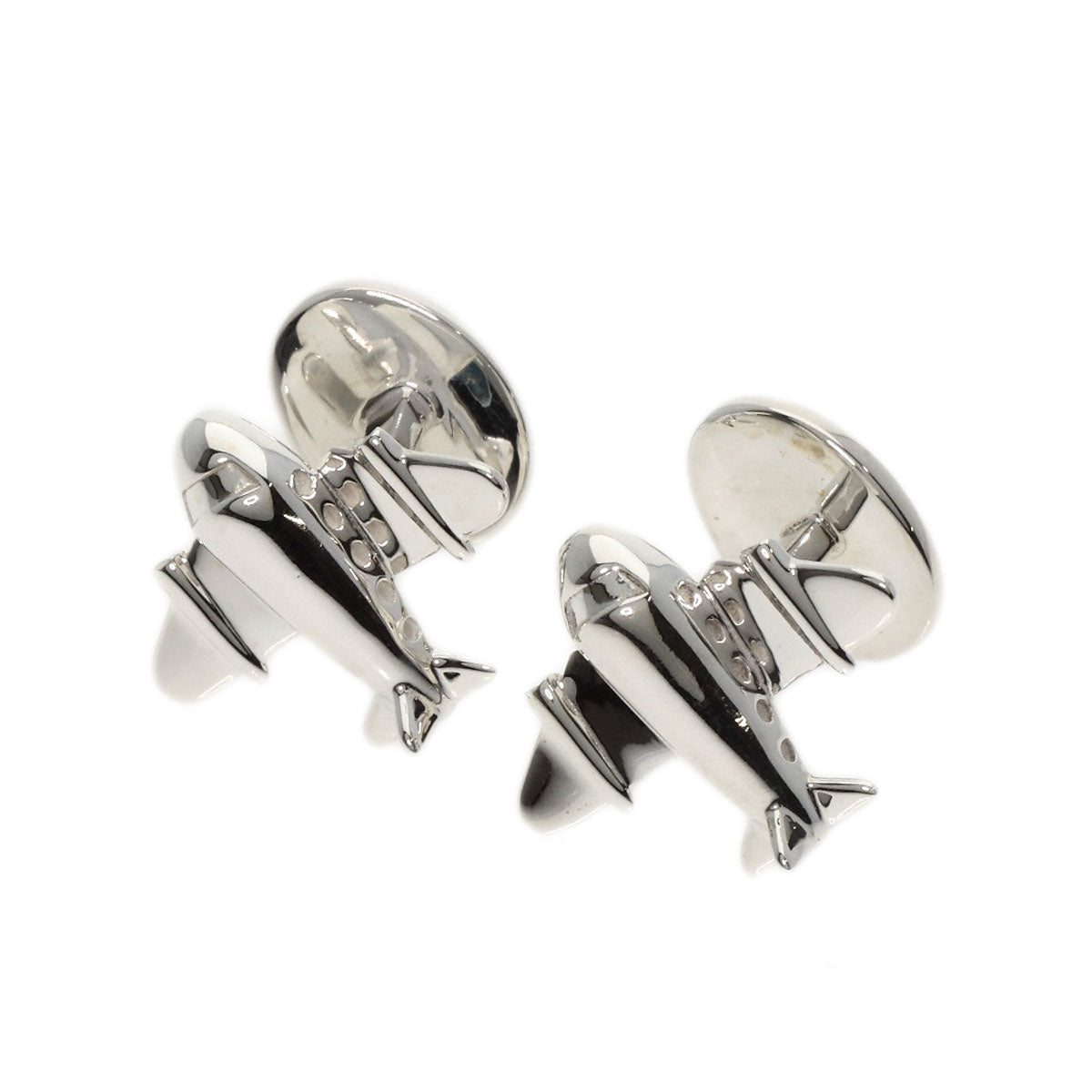 TIFFANY&Co. Airplane motif cuffs Silver mens [Used]