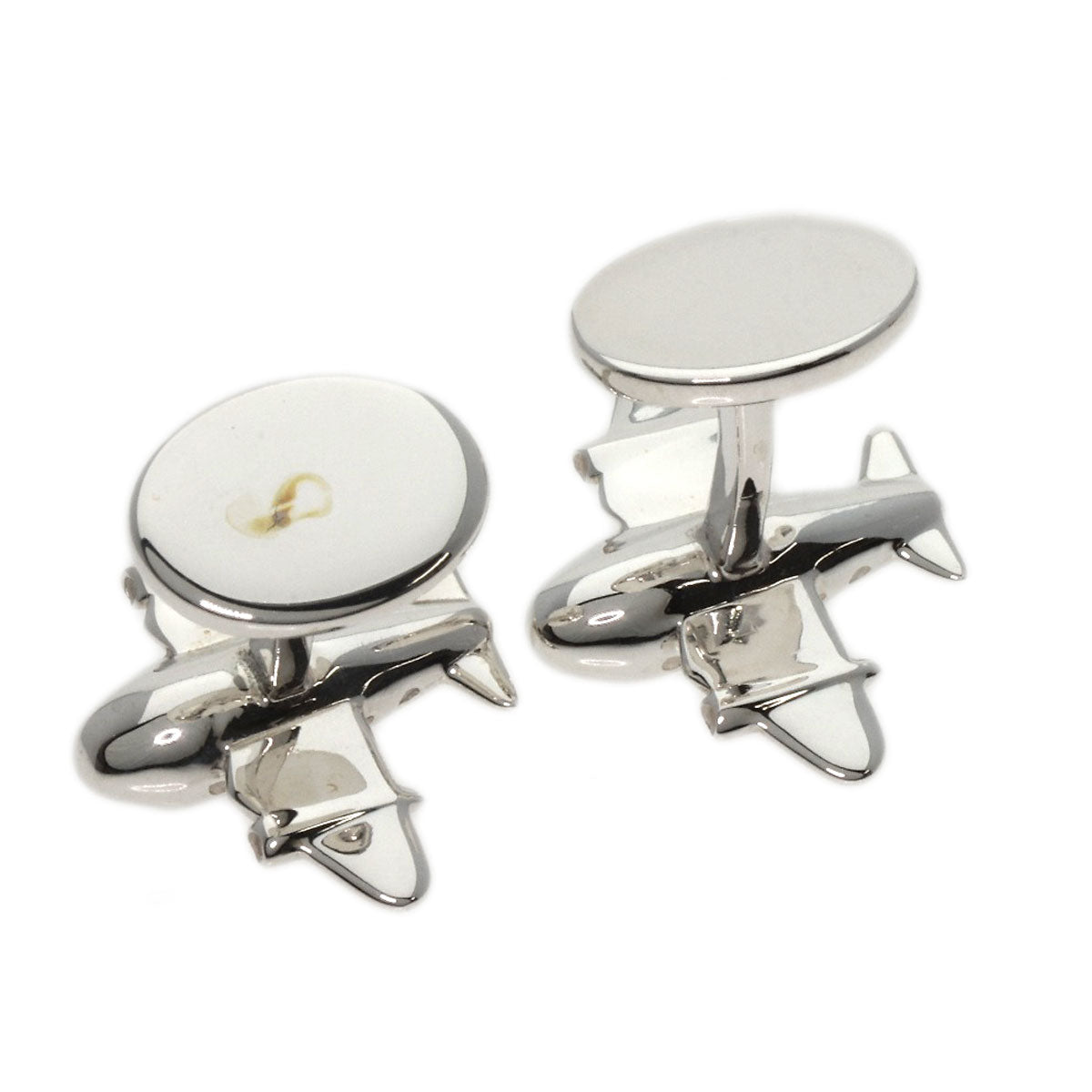 TIFFANY&Co. Airplane motif cuffs Silver mens [Used]