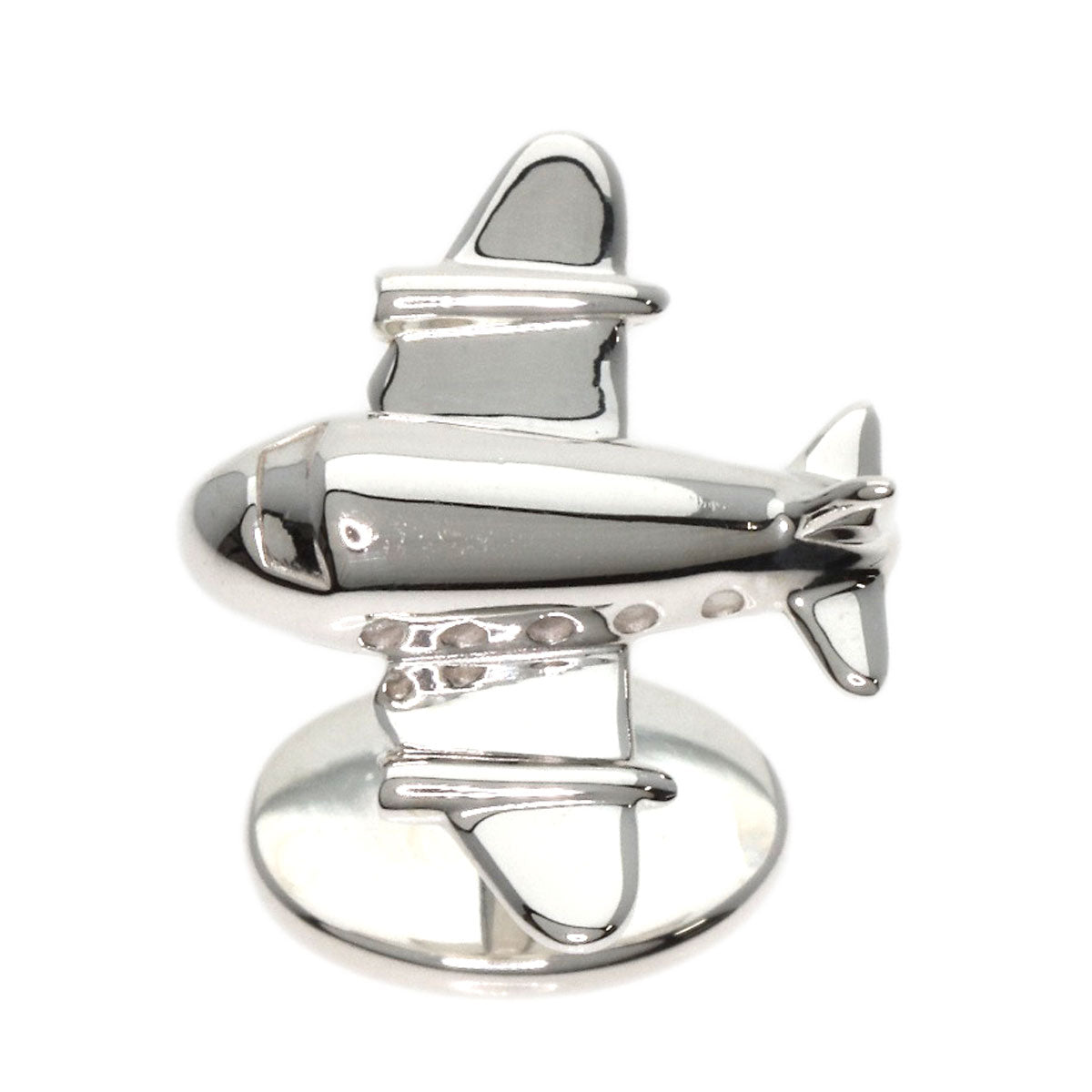 TIFFANY&Co. Airplane motif cuffs Silver mens [Used]