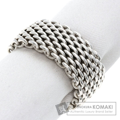 TIFFANY&Co. Somerset mesh Ring Silver Ladies [Used]