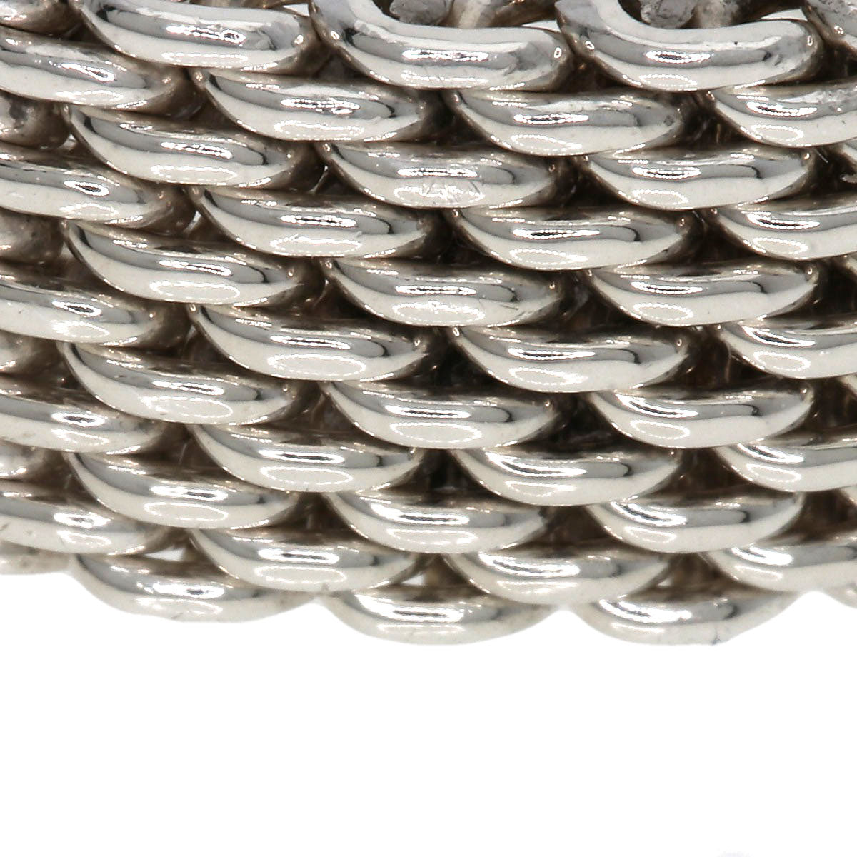 TIFFANY&Co. Somerset mesh Ring Silver Ladies [Used]