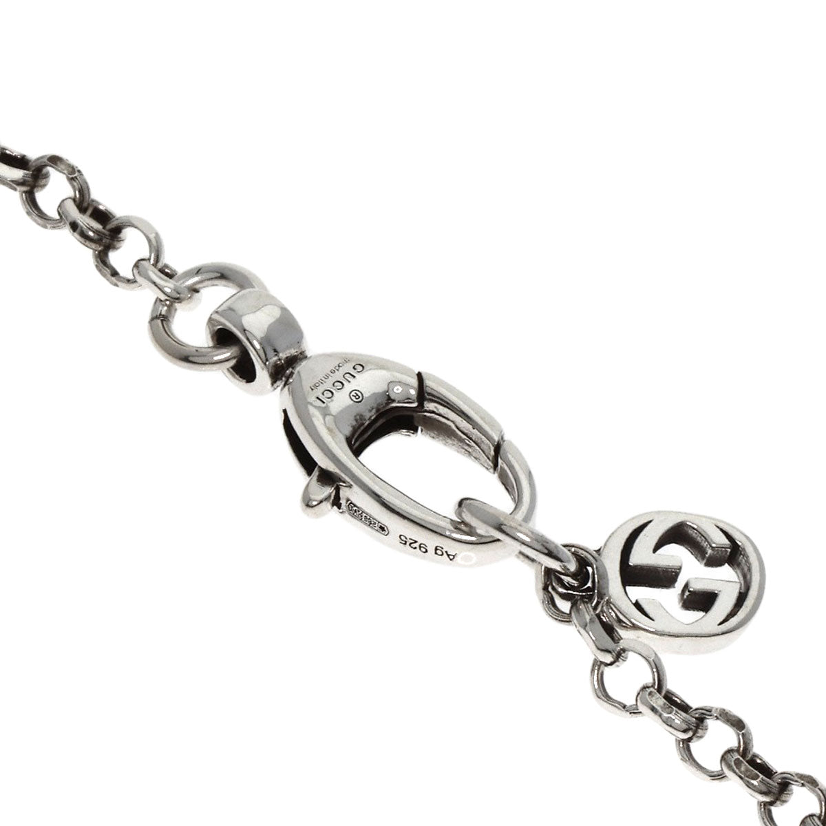 GUCCI Double G Key Charm #16 Bracelet Silver Ladies [Used]