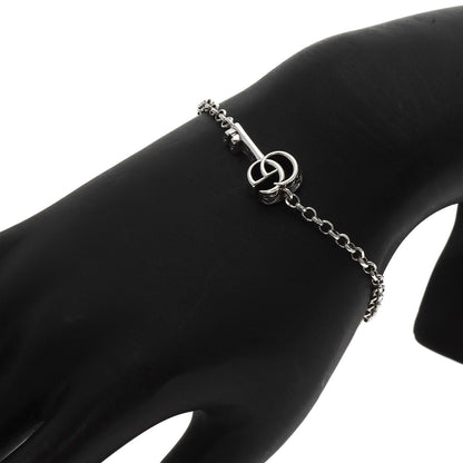 GUCCI Double G Key Charm #16 Bracelet Silver Ladies [Used]