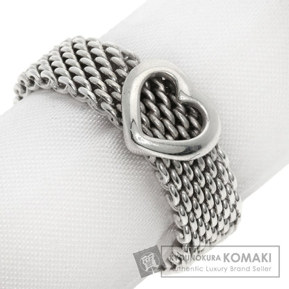 TIFFANY&Co. Somerset mesh Ring Silver Ladies [Used]