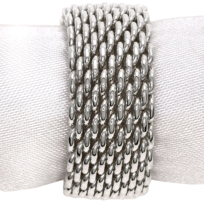 TIFFANY&Co.   Ring Somerset mesh Silver Ladies