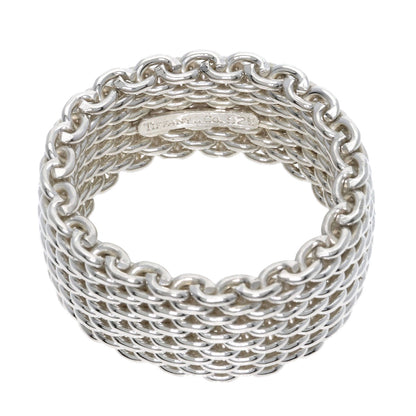 TIFFANY&Co.   Ring Somerset mesh Silver Ladies