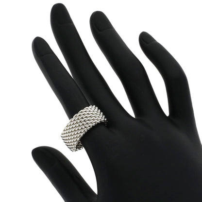 TIFFANY&Co.   Ring Somerset mesh Silver Ladies