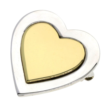 TIFFANY&Co. Heart motif Brooch Silver 18K Yellow GoldLadies [Used]