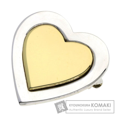 TIFFANY&Co. Heart motif Brooch Silver 18K Yellow GoldLadies [Used]