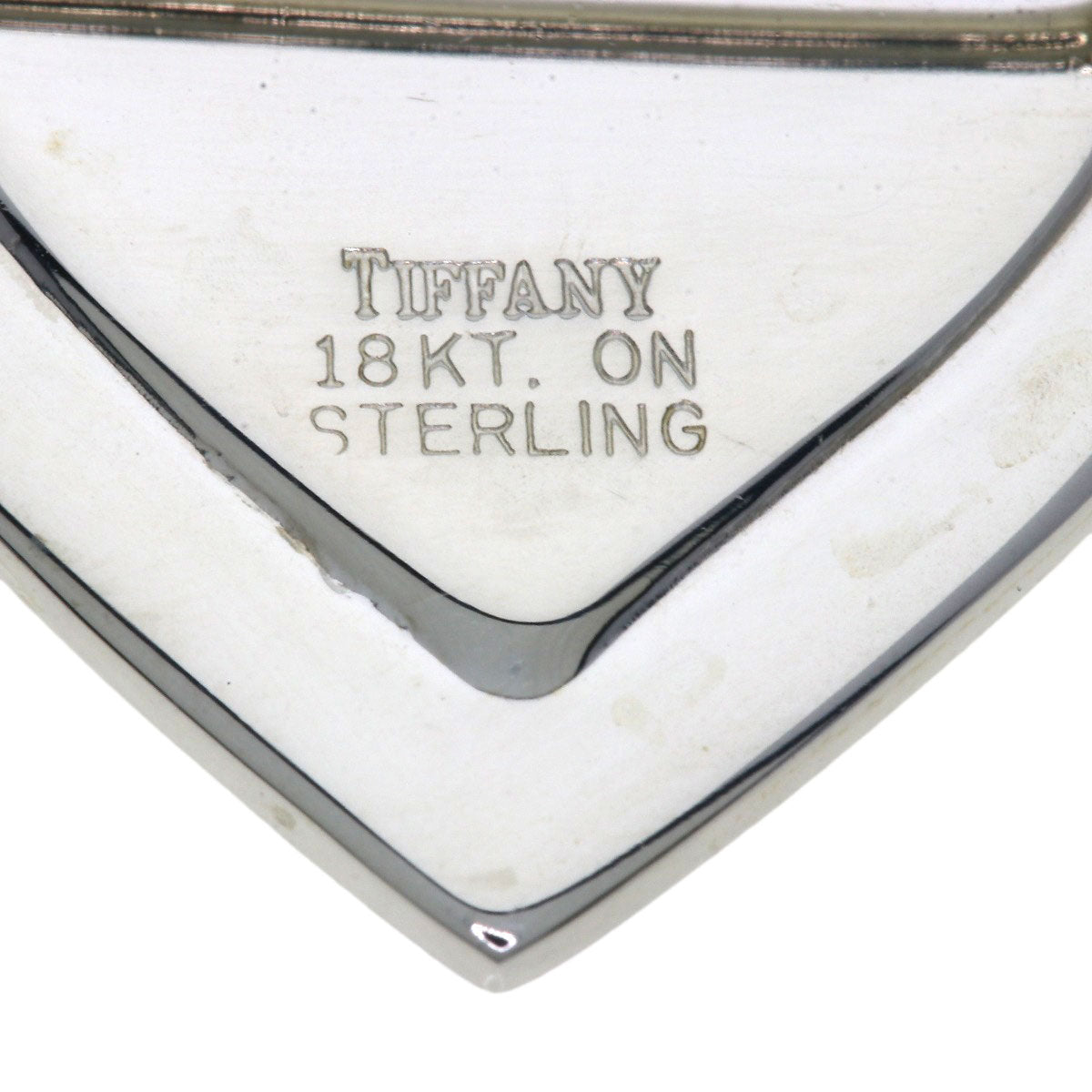 TIFFANY&Co. Heart motif Brooch Silver 18K Yellow GoldLadies [Used]