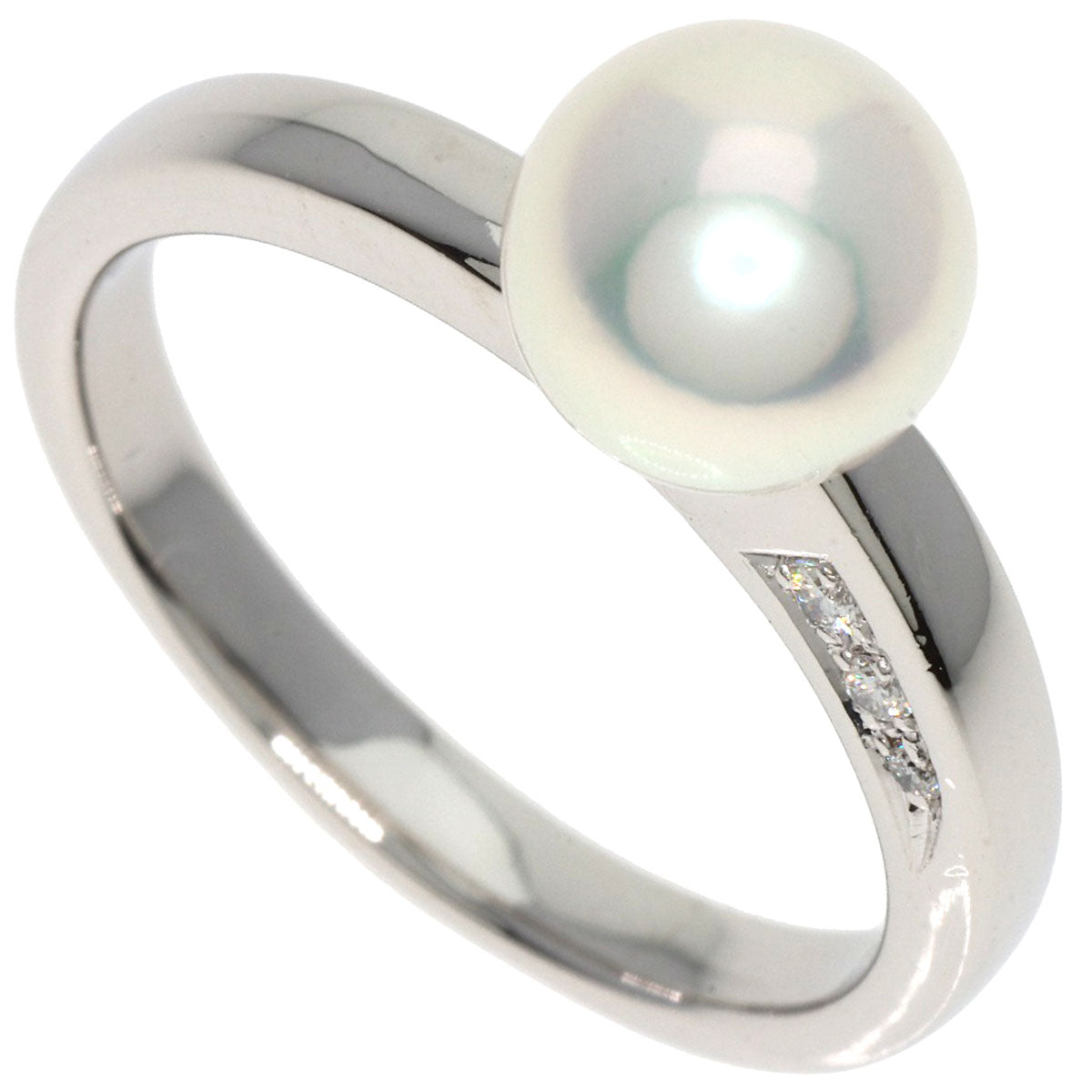 TASAKI   Ring Akoya Pearl Pearl Diamond Platinum PT900 Ladies