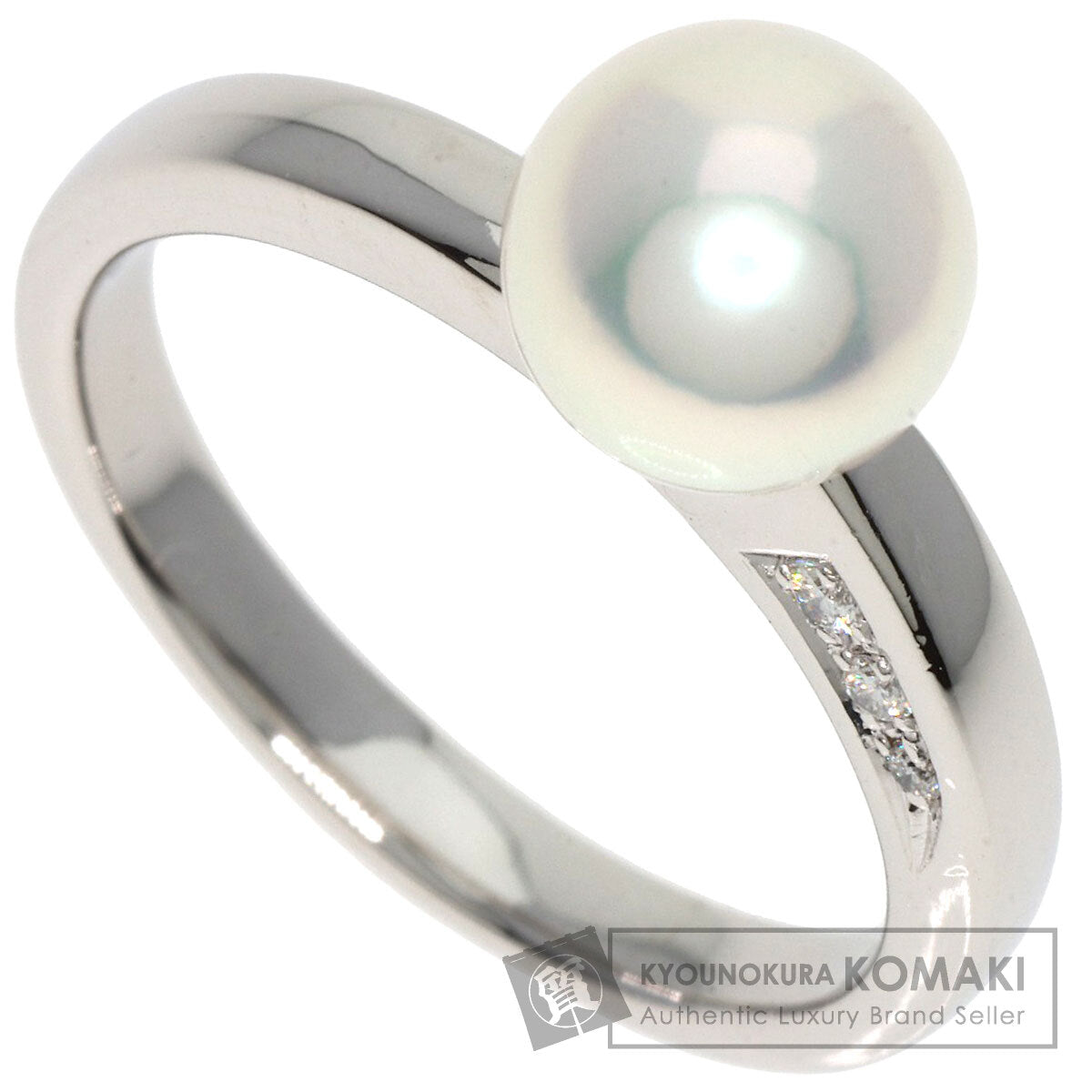 TASAKI   Ring Akoya Pearl Pearl Diamond Platinum PT900 Ladies