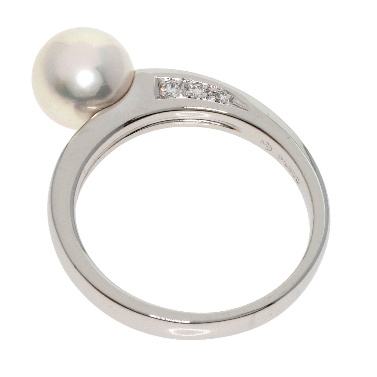 TASAKI   Ring Akoya Pearl Pearl Diamond Platinum PT900 Ladies