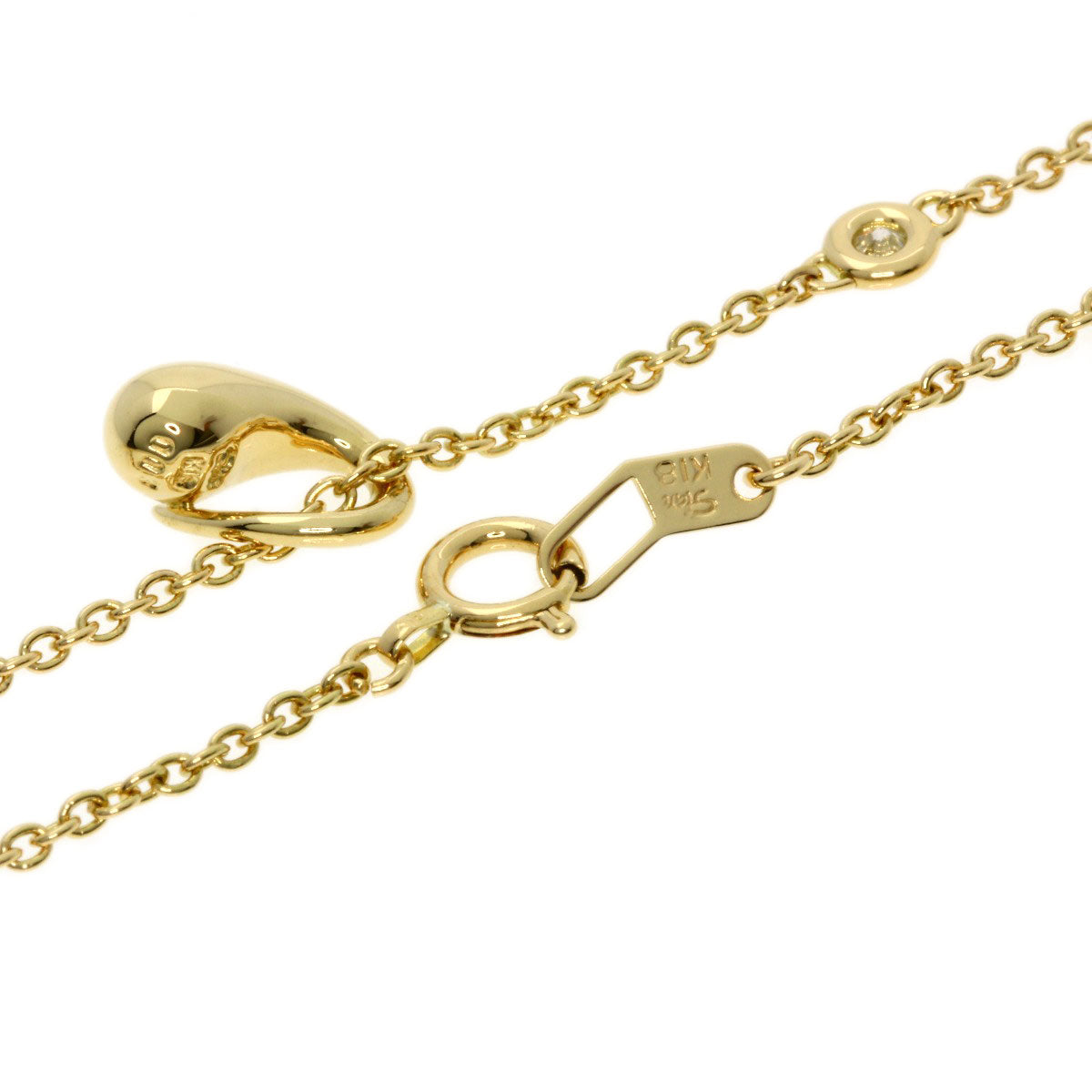 STAR JEWELRY   Necklace Diamond K18 Yellow Gold Ladies