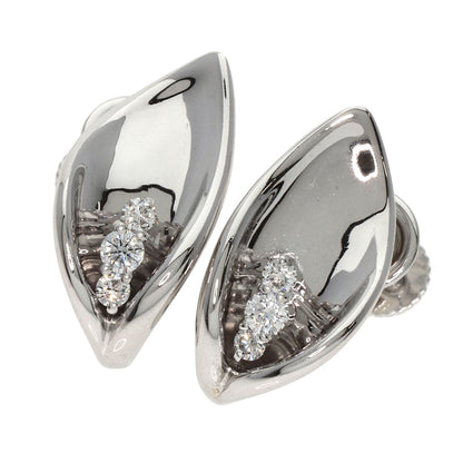 Jeunet Diamond Earring K14 White Gold White Gold750Ladies [Used]