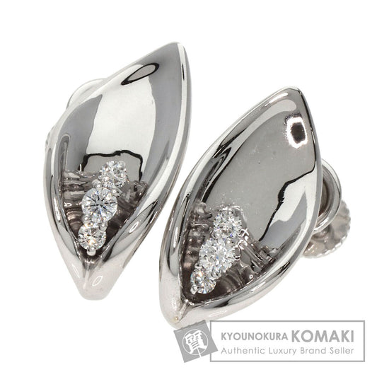 Jeunet Diamond Earring K14 White Gold White Gold750Ladies [Used]