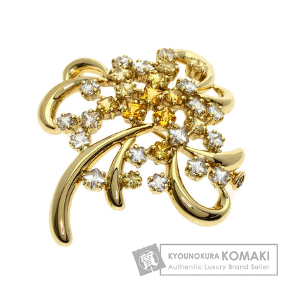 POLA   Brooch sapphire K18 Yellow Gold Ladies