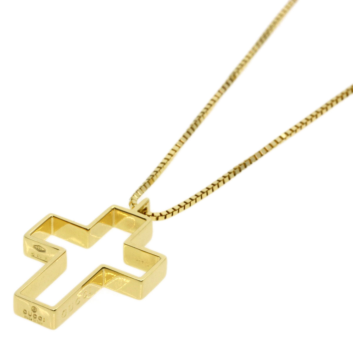 GUCCI   Necklace cross K18 Yellow Gold Ladies