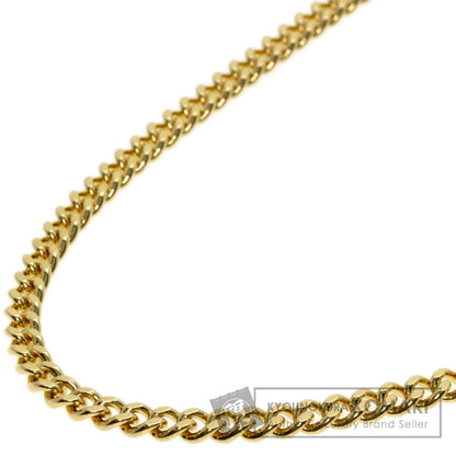 Curb chain Kihei 2 sides Necklace K18 Yellow Gold  20.1g　Ladies