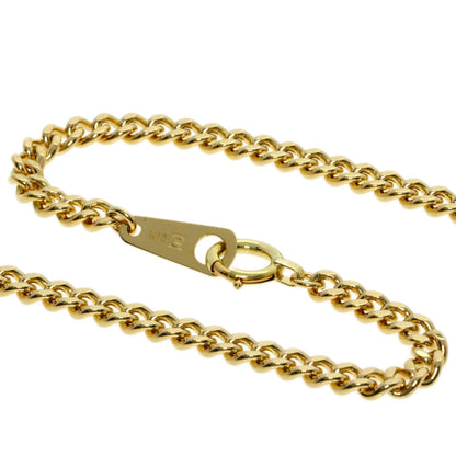 Curb chain Kihei 2 sides Necklace K18 Yellow Gold  20.1g　Ladies