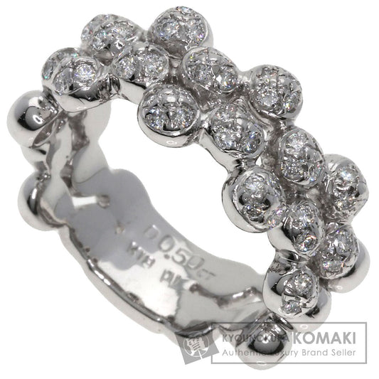 Ponte Vecchio Diamond Ring K18 White Gold Ladies [Used]