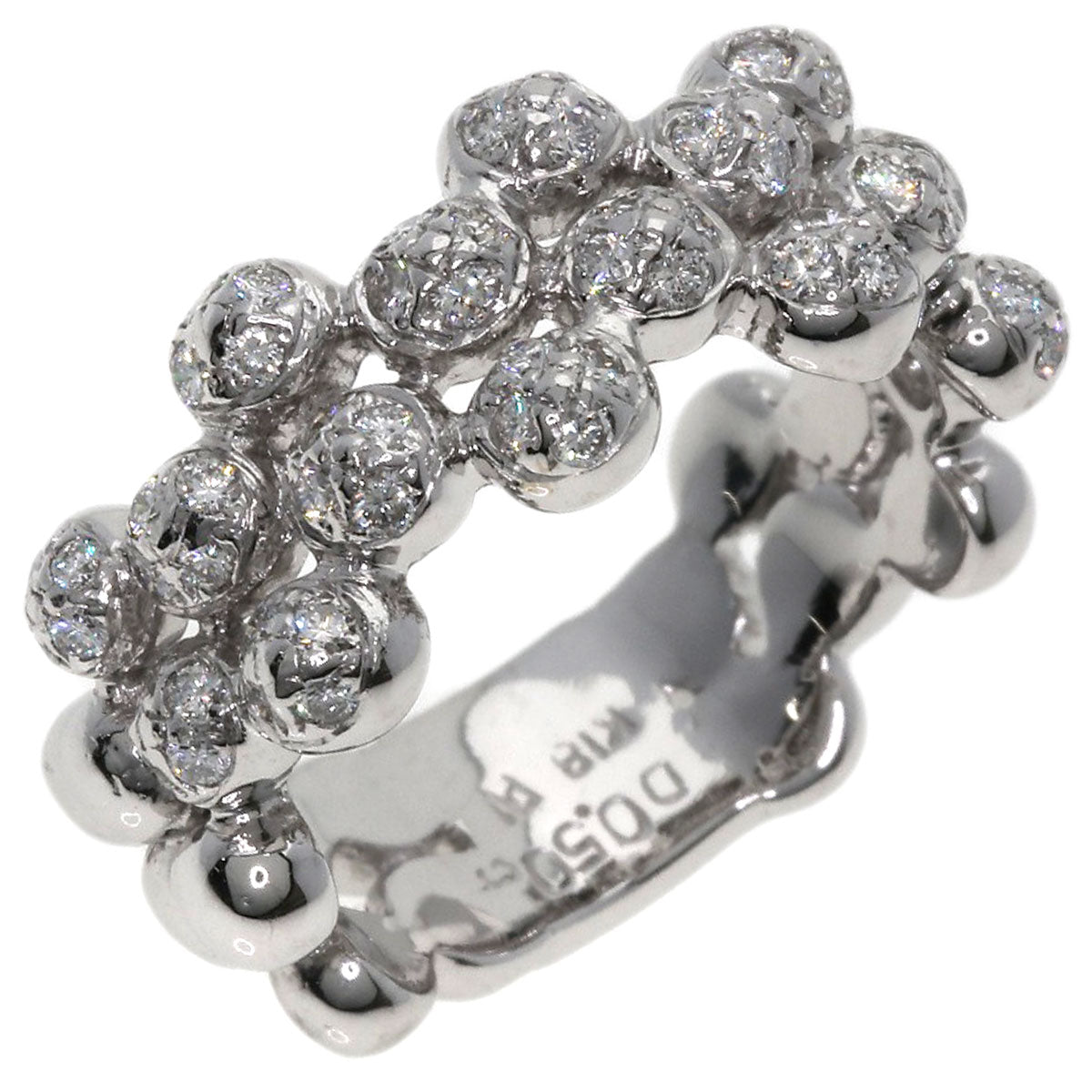 Ponte Vecchio Diamond Ring K18 White Gold Ladies [Used]