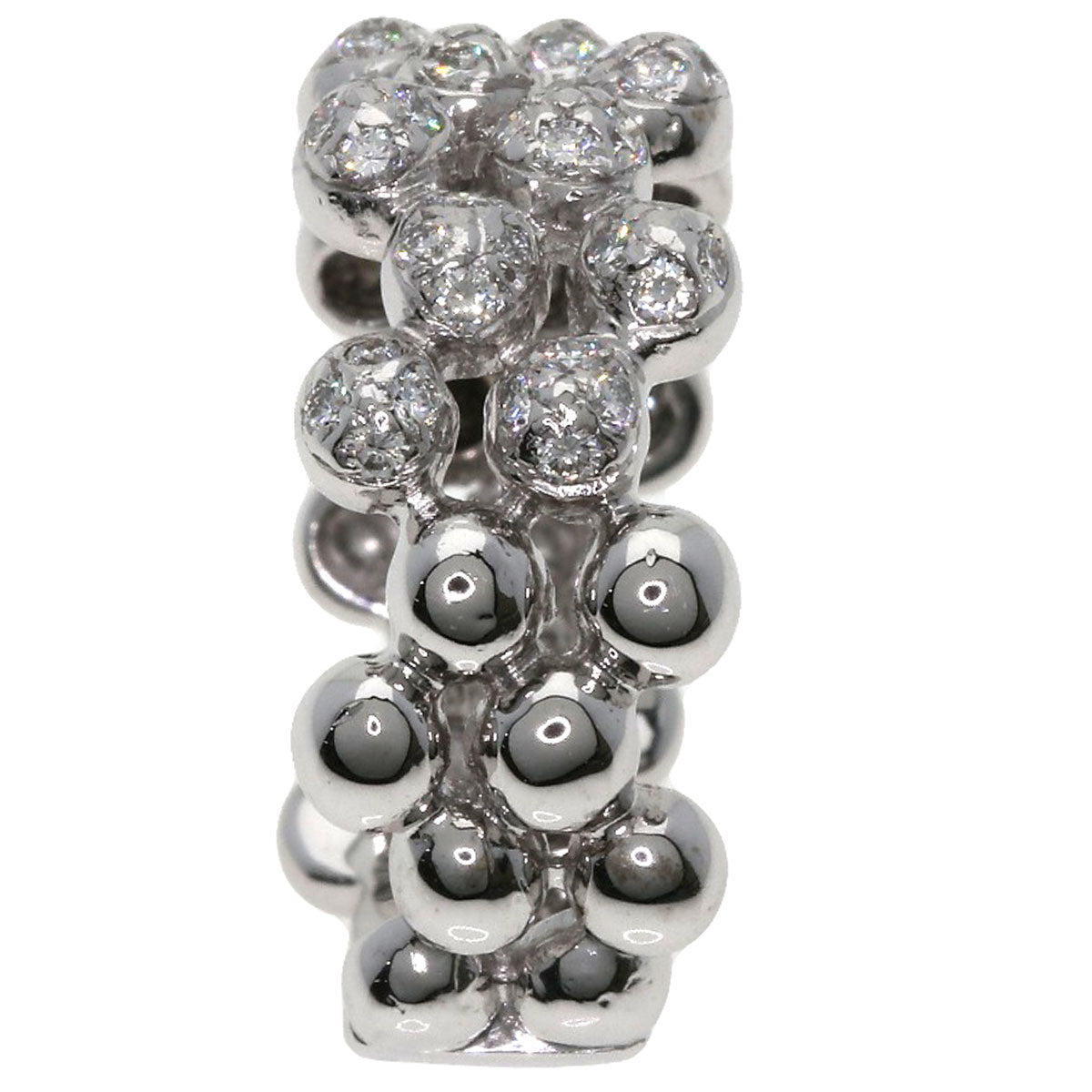 Ponte Vecchio Diamond Ring K18 White Gold Ladies [Used]