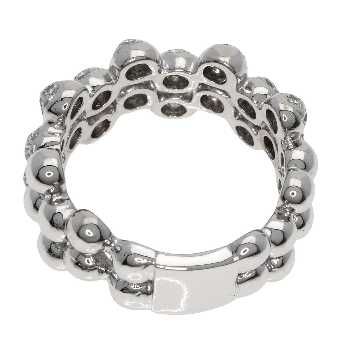 Ponte Vecchio Diamond Ring K18 White Gold Ladies [Used]
