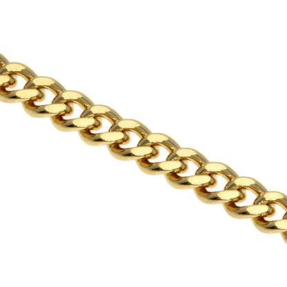 Curb chain Kihei 2 sides Necklace K18 Yellow Gold  31.7g　Ladies