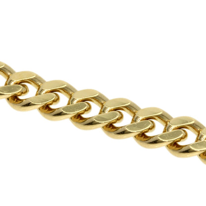 Curb chain Kihei 2 sides Necklace K18 Yellow Gold  45.3g　Ladies